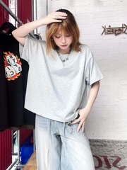 Áo thun Boxy nam nữ tay lỡ phông BOXY TRƠN unisex form boxy Cloudzy local brand cổ tròn 100% cotton