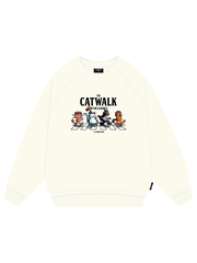 Áo sweater nam nữ unisex form rộng nỉ bông cao cấp 100% local brand nỉ dài tay CLOUDZY CATWALK