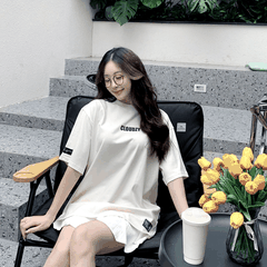 Áo thun nữ nam unisex tay lỡ phông local brand form rộng teen cổ tròn oversize CLOUDZY BASIC TEE 2