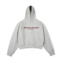Áo khoác hoodie boxy MOMENT nỉ bông nam local brand CLOUDZY hoodie nữ unisex form rộng basic TH HOODIE BOXY