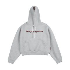 Áo khoác hoodie boxy MOMENT nỉ bông nam local brand CLOUDZY hoodie nữ unisex form rộng basic TH HOODIE BOXY