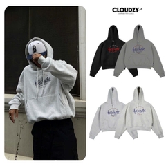 Áo khoác hoodie boxy nỉ nam local brand hoodie nữ unisex form rộng basic tay phồng CLOUDZY TRUST