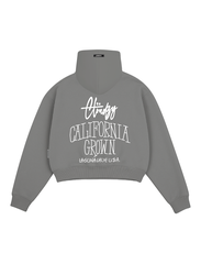 Áo hoodie zip boxy nam local brand Cloudzy hoodie nỉ bông nữ unisex form rộng basic mũ siêu to GROWN