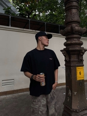 Áo thun boxy tee local brand Cloudzy unisex phông tay lỡ nữ cotton phối màu form rộng boxy SENSITIVE