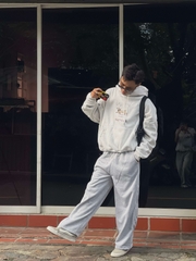 Áo khoác hoodie boxy nỉ nam local brand hoodie nữ unisex form rộng basic tay phồng CLOUDZY SYNC