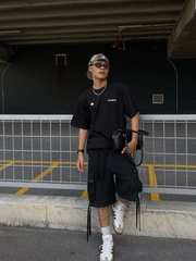 Áo thun nam nữ unisex tay lỡ phông local brand form rộng teen cổ tròn oversize cotton CLOUDZY CROP