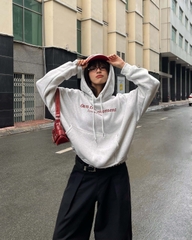 Áo khoác hoodie boxy nỉ nam local brand hoodie nữ unisex form rộng basic tay phồng CLOUDZY MOMENT