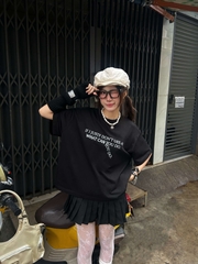 Áo thun boxy tee local brand Cloudzy unisex phông tay lỡ nữ cotton phối màu form rộng boxy YOU DO