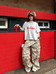 Áo thun boxy tee local brand Cloudzy unisex phông tay lỡ nữ cotton phối màu form rộng boxy DEVOTION