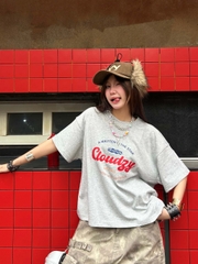 Áo thun boxy tee local brand Cloudzy unisex phông tay lỡ nữ cotton phối màu form rộng boxy DEVOTION