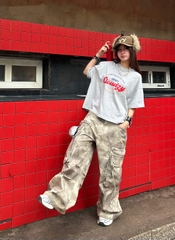 Áo thun boxy tee local brand Cloudzy unisex phông tay lỡ nữ cotton phối màu form rộng boxy DEVOTION