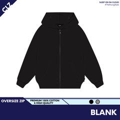 HOODIE OVERSIZE ZIP TRƠN