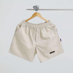 Quần short nam nữ QS KAKI TRƠN CLOUDZY cotton mềm mịn lưng thun unisex thể thao cao cấp ống rộng