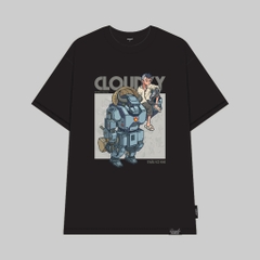 ÁO THUN OVERSIZE CLOUDZY TRÂU MÁY