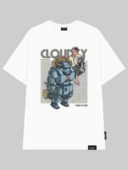 ÁO THUN OVERSIZE CLOUDZY TRÂU MÁY