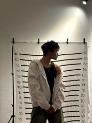 HOODIE BOXY ZIP TRƠN