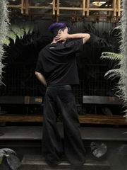 QUẦN JEAN BAGGY BLACK WASH