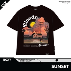 ÁO THUN BOXY SUNSET