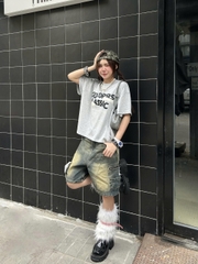Áo thun tay lỡ boxy nam nữ form rộng in chữ block veqoprs classic 6 màu basic chất cotton 2 chiều CLOUDZY CLASSIC