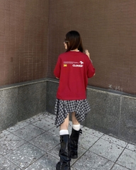 Áo thun boxy tết 2026 CLOUDZY form boxy unisex local brand in chữ 100% cotton 250GSM dày dặn áo phông tết màu đỏ SPIRIT