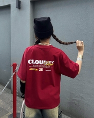 Áo thun oversize local brand nữ nam unisex form rộng phong cách 100% cotton 250gsm oversize Cloudzy NEWYEAR 26