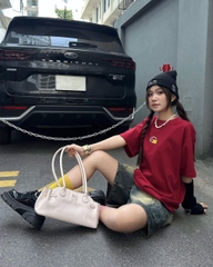 Áo thun oversize local brand nữ nam unisex form rộng phong cách 100% cotton 250gsm oversize Cloudzy NEWYEAR 26