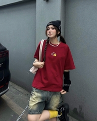 Áo thun oversize local brand nữ nam unisex form rộng phong cách 100% cotton 250gsm oversize Cloudzy NEWYEAR 26