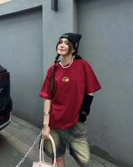 Áo thun oversize local brand nữ nam unisex form rộng phong cách 100% cotton 250gsm oversize Cloudzy NEWYEAR 26