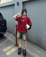 Áo thun oversize local brand nữ nam unisex form rộng phong cách 100% cotton 250gsm oversize Cloudzy NEWYEAR 26