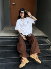 Áo thun boxy tee local brand Cloudzy unisex phông tay lỡ nữ cotton phối màu form rộng boxy VIBE