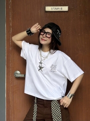 Áo thun boxy tee local brand Cloudzy unisex phông tay lỡ nữ cotton phối màu form rộng boxy VIBE