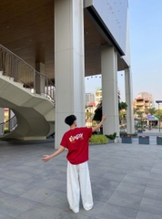 [BST TẾT 2026] Áo thun tết 2026 CLOUDZY local brand form rộng unisex năm ngọ màu đỏ vải 250gsm 100% cotton mềm mịn HORSE