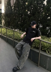 Áo polo CLOUDZY unisex form rộng áo có cổ pima cotton thấm hút tốt in logo áo phông nam nữ 100% cotton 250gsm PL CORE