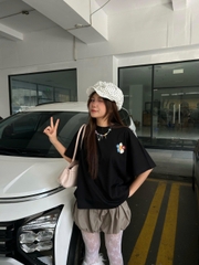 áo thun boxy CLOUDZY form boxy local brand in hình phối màu 100% cotton 250GSM dày dặn áo phông unisex nam nữ MIX