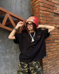 Áo thun CLOUDZY form boxy oversize unisex in chữ 'Make it Happen' cao cấp 100% cotton 250GSM dày dặn áo phông nam nữ