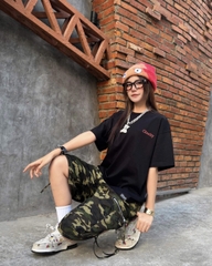 Áo thun CLOUDZY form boxy oversize unisex in chữ 'Make it Happen' cao cấp 100% cotton 250GSM dày dặn áo phông nam nữ