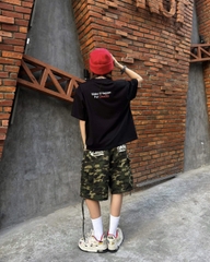 Áo thun CLOUDZY form boxy oversize unisex in chữ 'Make it Happen' cao cấp 100% cotton 250GSM dày dặn áo phông nam nữ
