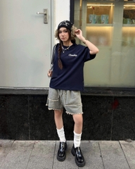 Áo thun local brand CLOUDZY basic 100% cotton 250GSM dày dặn áo cơ bản áo phông unisex thời trang nam nữ OVER CORE