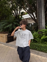 Áo thun boxy CLOUDZY form boxy unisex local brand in chữ AGE cao cấp 100% cotton 250GSM dày dặn áo phông nam nữ