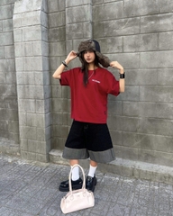 [BST HÈ] Áo thun oversize phong cách streetwear 2026 CLOUDZY unisex 100% cotton 250GSM áo phông mùa hè FEAR