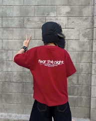 [BST HÈ] Áo thun oversize phong cách streetwear 2026 CLOUDZY unisex 100% cotton 250GSM áo phông mùa hè FEAR