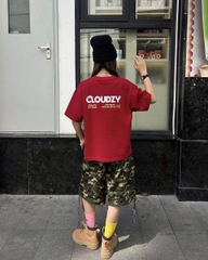 Áo thun form oversize CLOUDZY unisex local brand 100% cotton 250GSM áo phông nam nữ hè phong cách streetwear WISH