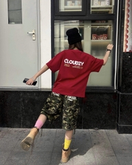Áo thun form oversize CLOUDZY unisex local brand 100% cotton 250GSM áo phông nam nữ hè phong cách streetwear WISH