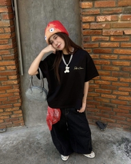 Áo thun boxy CLOUDZY form boxy local brand in chữ ký con dấu 100% cotton 250GSM dày dặn áo phông unisex nam nữ REST