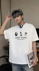 [NEW] Áo thun boxy CLOUDZY in Keep Going 100% cotton 250gsm dày dặn áo phông nam nữ unisex local brand streetwear KEEP
