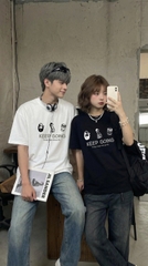 [NEW] Áo thun boxy CLOUDZY in Keep Going 100% cotton 250gsm dày dặn áo phông nam nữ unisex local brand streetwear KEEP