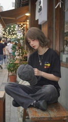 [NEW] Áo thun boxy in logo vải cotton 100% 250gsm form rộng nam nữ áo phông local brand CLOUDZY streetwear basic LUCKY