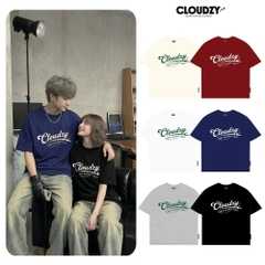 [NEW] Áo phông boxy CLOUDZY in chữ cotton 100% 250gsm áo thun local brand nam nữ unisex form rộng basic streetwear INTO