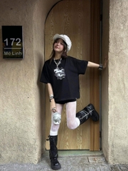 Áo thun tay lỡ boxy unisex form rộng local brand CLOUDZY in hình ngựa nhảy nghệ thuật graphic tee cotton hot trend CRY