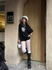 Áo thun tay lỡ boxy unisex form rộng local brand CLOUDZY in hình ngựa nhảy nghệ thuật graphic tee cotton hot trend CRY